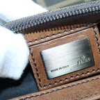 FENDI Zucca Canvas Shoulder Bag Brown Blackyk13801