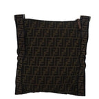 FENDI Zucca Canvas Shoulder Bag Brown Blackyk13801