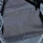 FENDI Zucchino Canvas Mamma Baguette Shoulder Bag Blackyk13812A