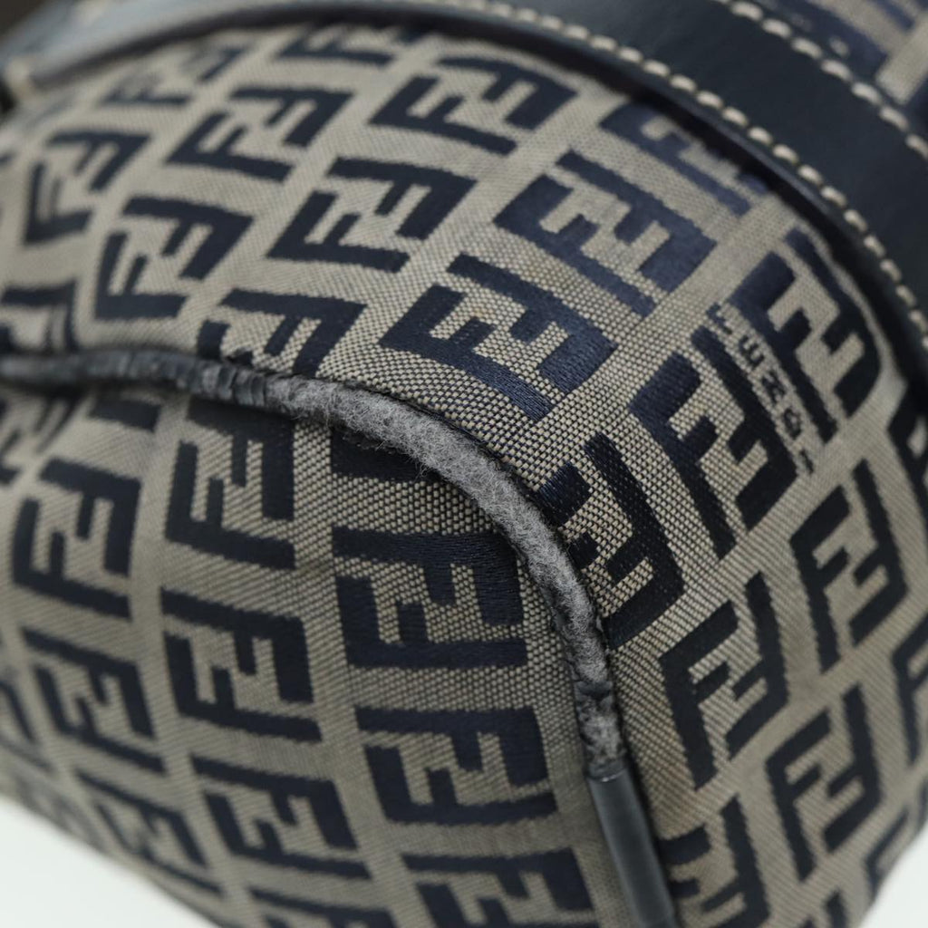 FENDI Zucchino Canvas Hand Bag Navyyk13837