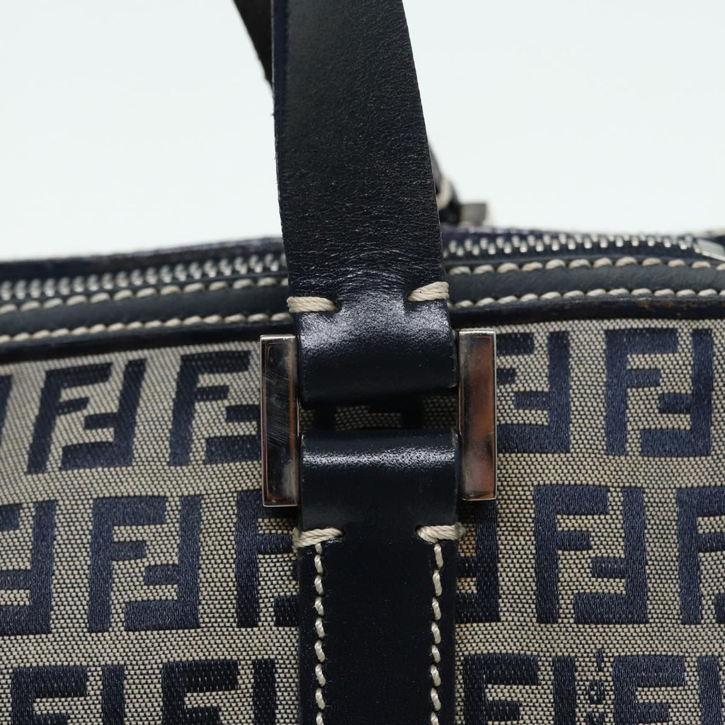 FENDI Zucchino Canvas Hand Bag Navyyk13837