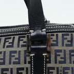 FENDI Zucchino Canvas Hand Bag Navyyk13837