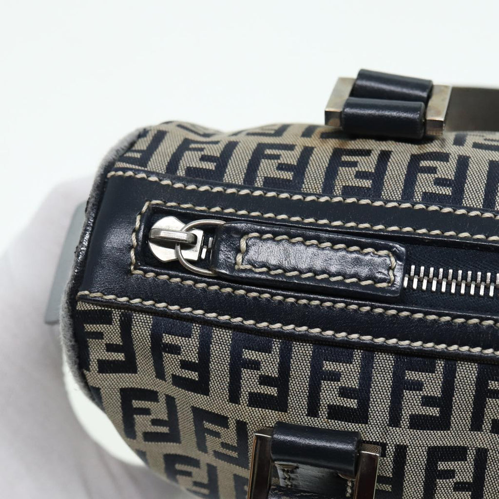 FENDI Zucchino Canvas Hand Bag Navyyk13837