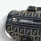 FENDI Zucchino Canvas Hand Bag Navyyk13837