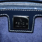 FENDI Zucchino Canvas Hand Bag Navyyk13837