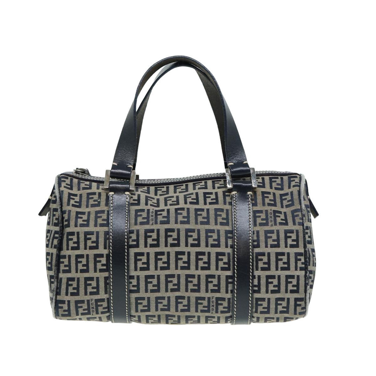 FENDI Zucchino Canvas Hand Bag Navyyk13837