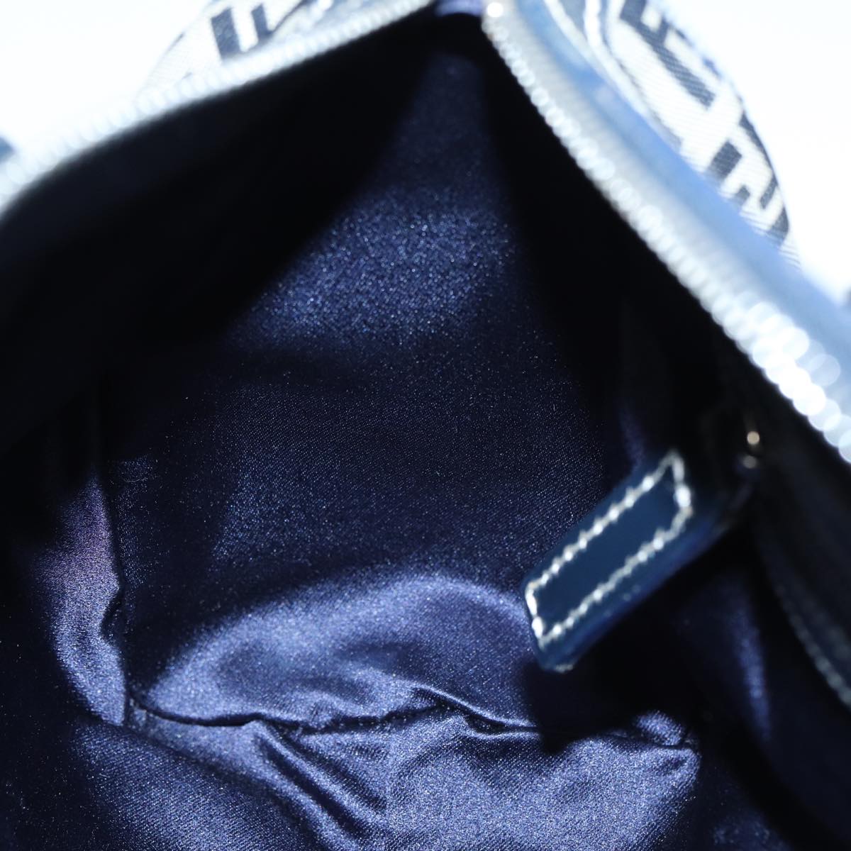 FENDI Zucchino Canvas Hand Bag Navyyk13837