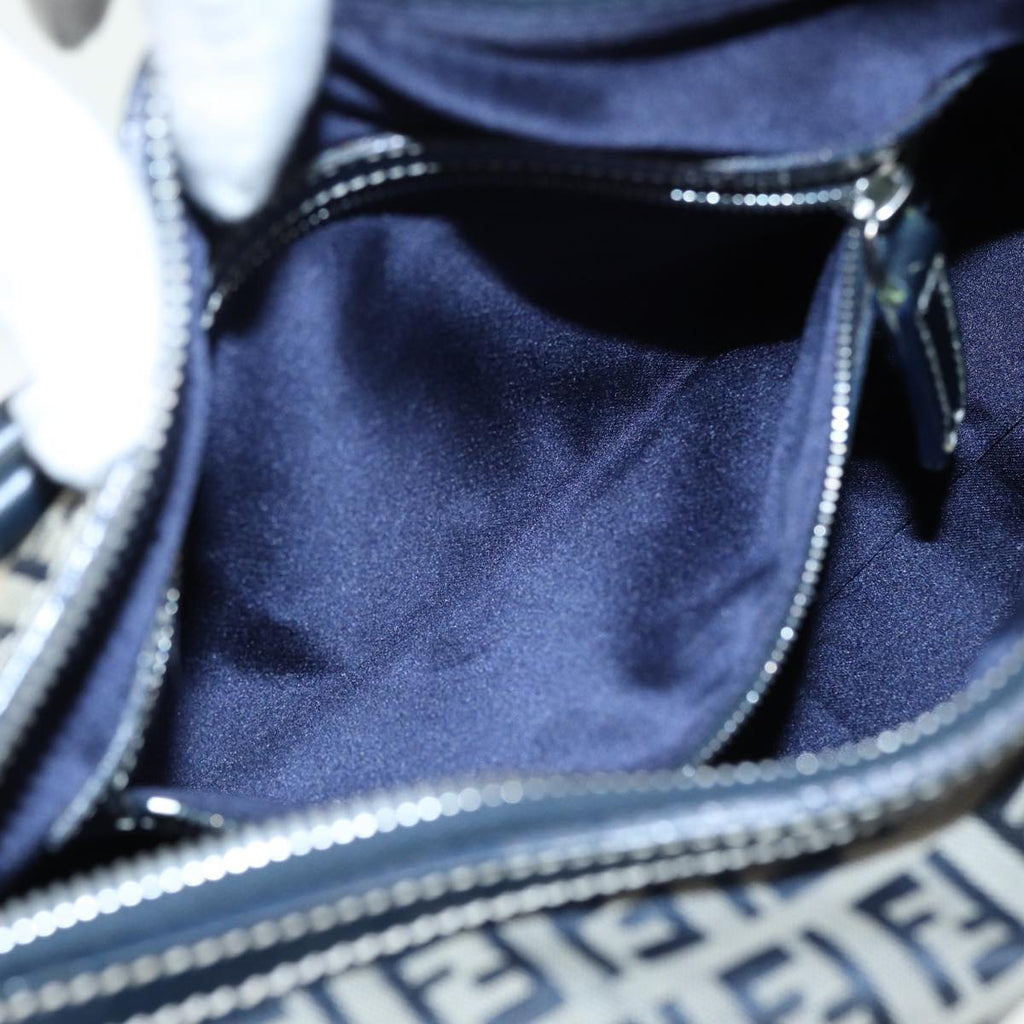 FENDI Zucchino Canvas Hand Bag Navyyk13837