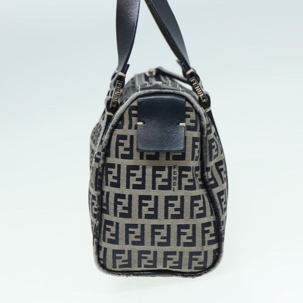 FENDI Zucchino Canvas Hand Bag Navyyk13837