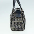 FENDI Zucchino Canvas Hand Bag Navyyk13837