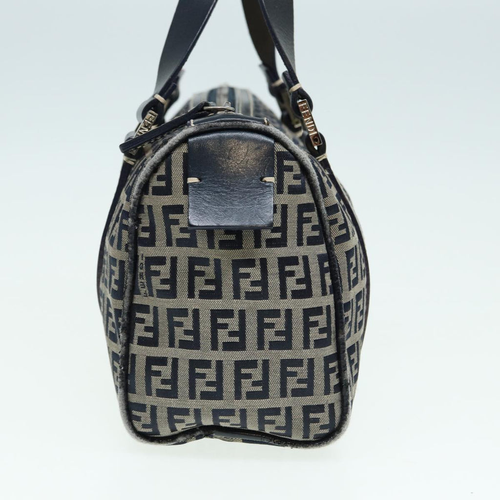 FENDI Zucchino Canvas Hand Bag Navyyk13837