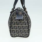 FENDI Zucchino Canvas Hand Bag Navyyk13837