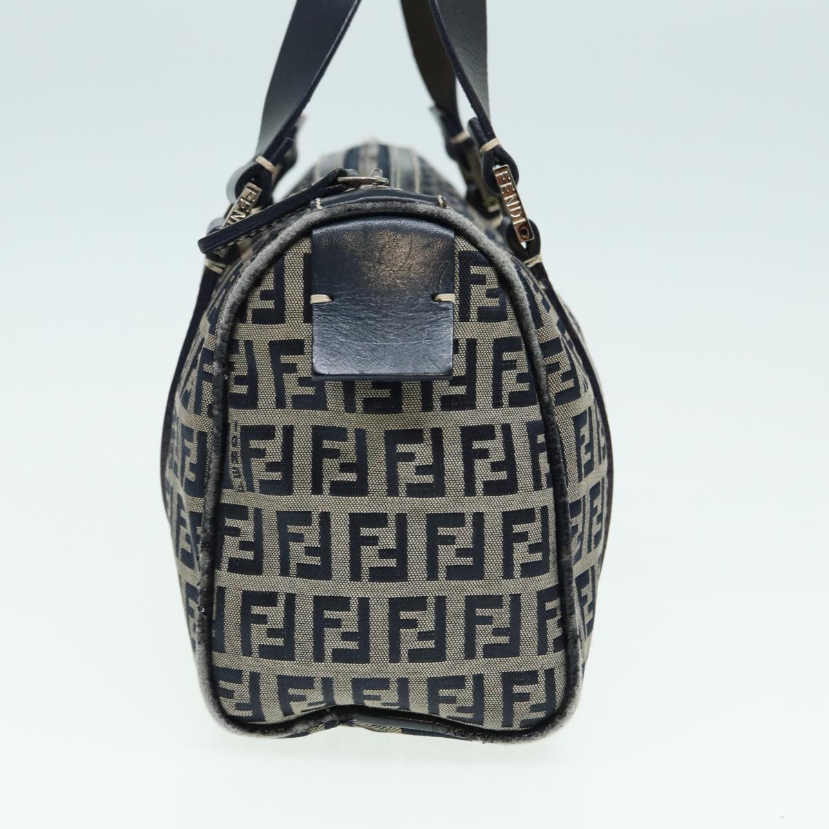 FENDI Zucchino Canvas Hand Bag Navyyk13837