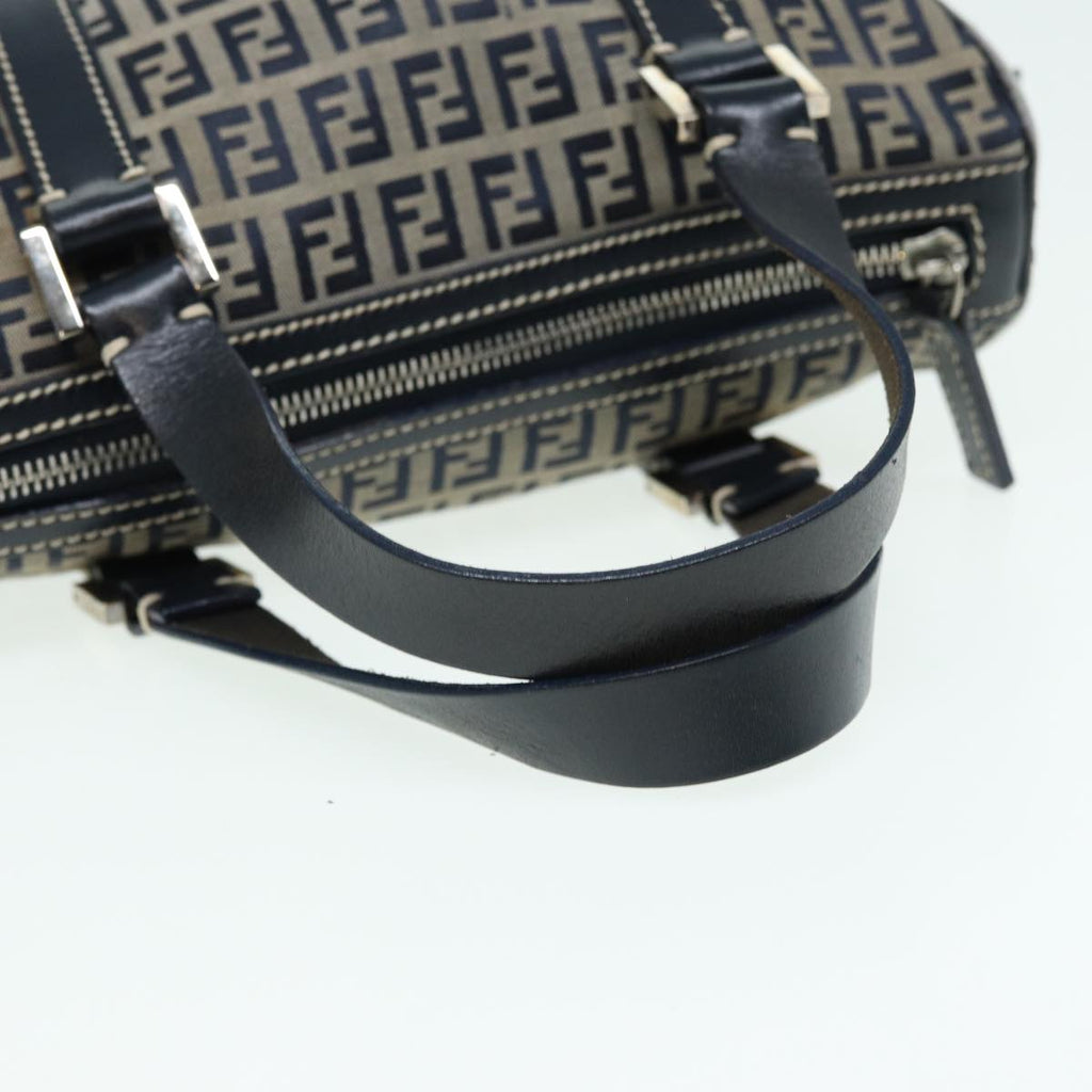 FENDI Zucchino Canvas Hand Bag Navyyk13837