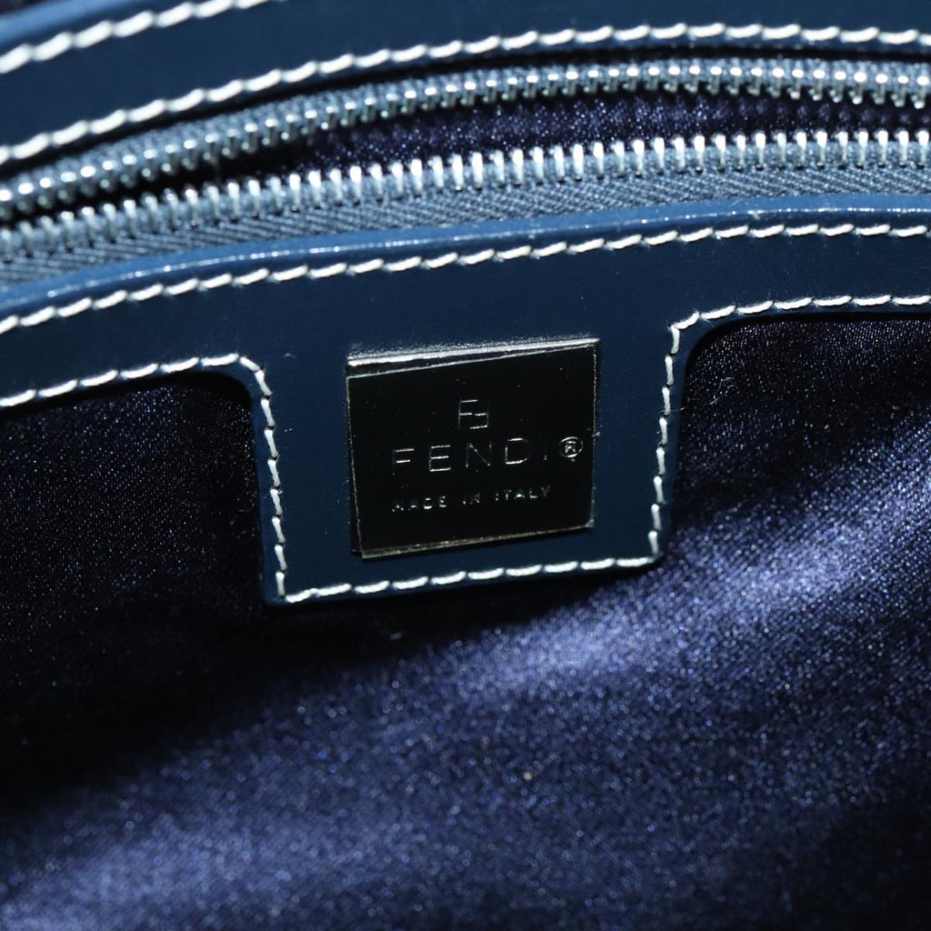 FENDI Zucchino Canvas Hand Bag Navyyk13932