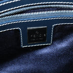 FENDI Zucchino Canvas Hand Bag Navyyk13932