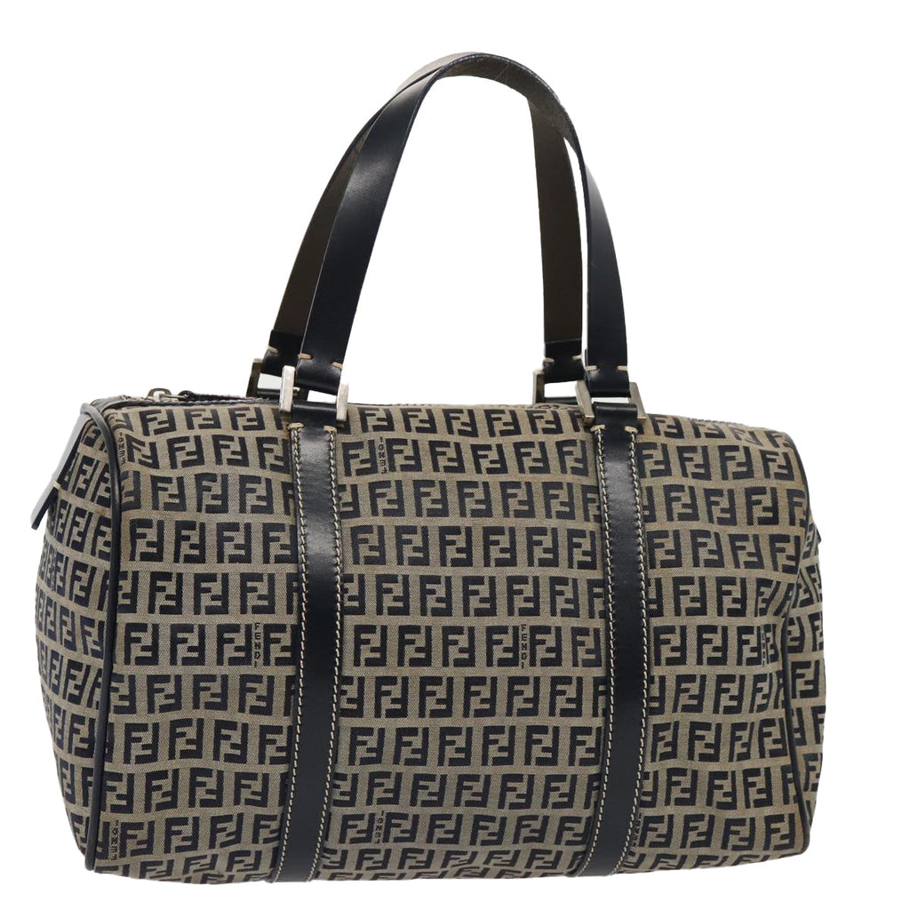 FENDI Zucchino Canvas Hand Bag Navyyk13932
