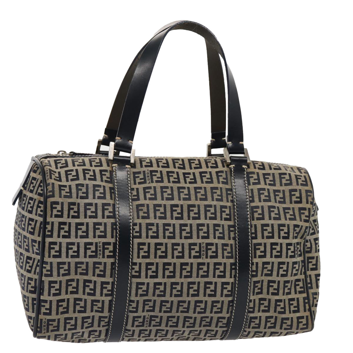 FENDI Zucchino Canvas Hand Bag Navyyk13932