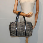 FENDI Zucchino Canvas Hand Bag Navyyk13932