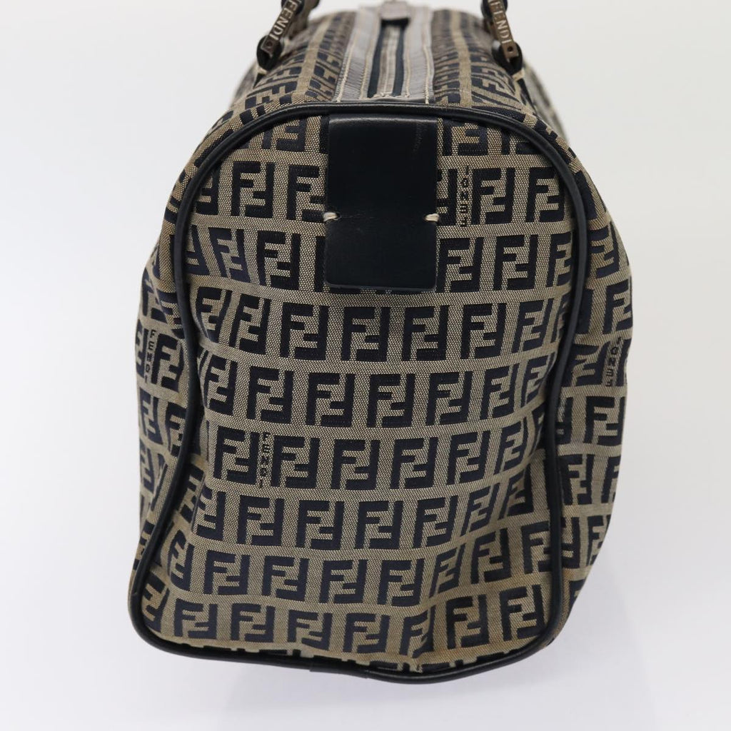 FENDI Zucchino Canvas Hand Bag Navyyk13932