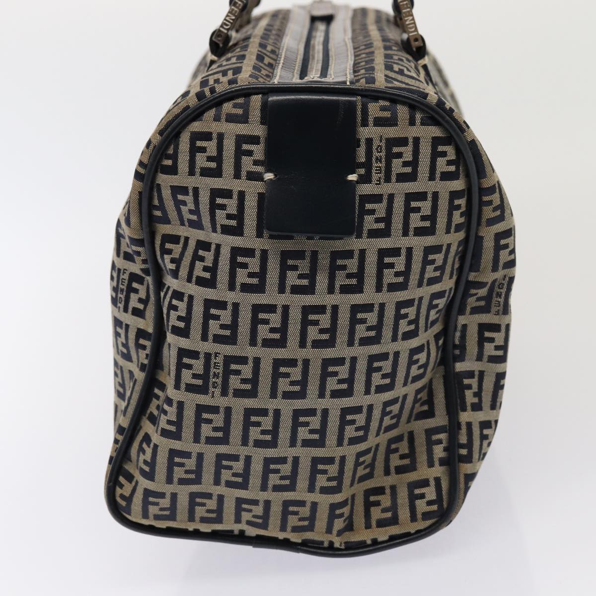 FENDI Zucchino Canvas Hand Bag Navyyk13932