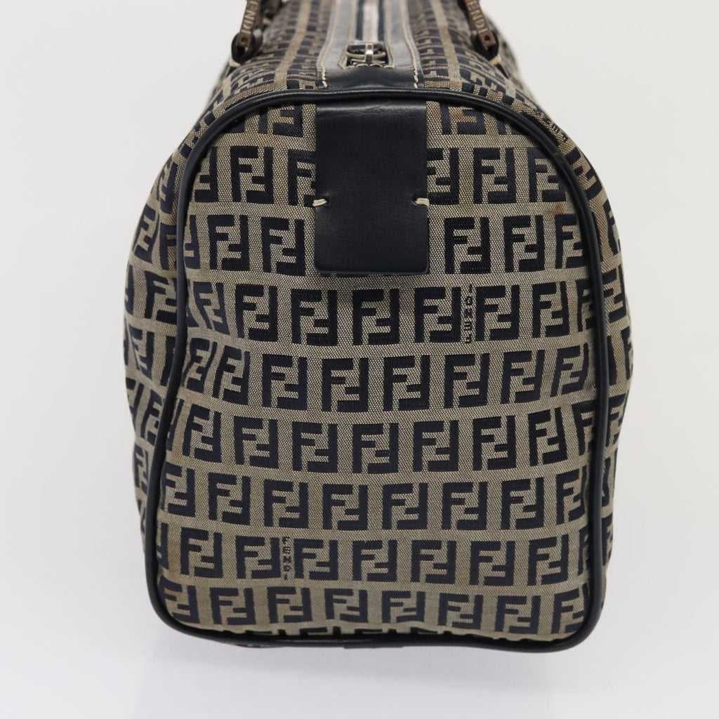 FENDI Zucchino Canvas Hand Bag Navyyk13932