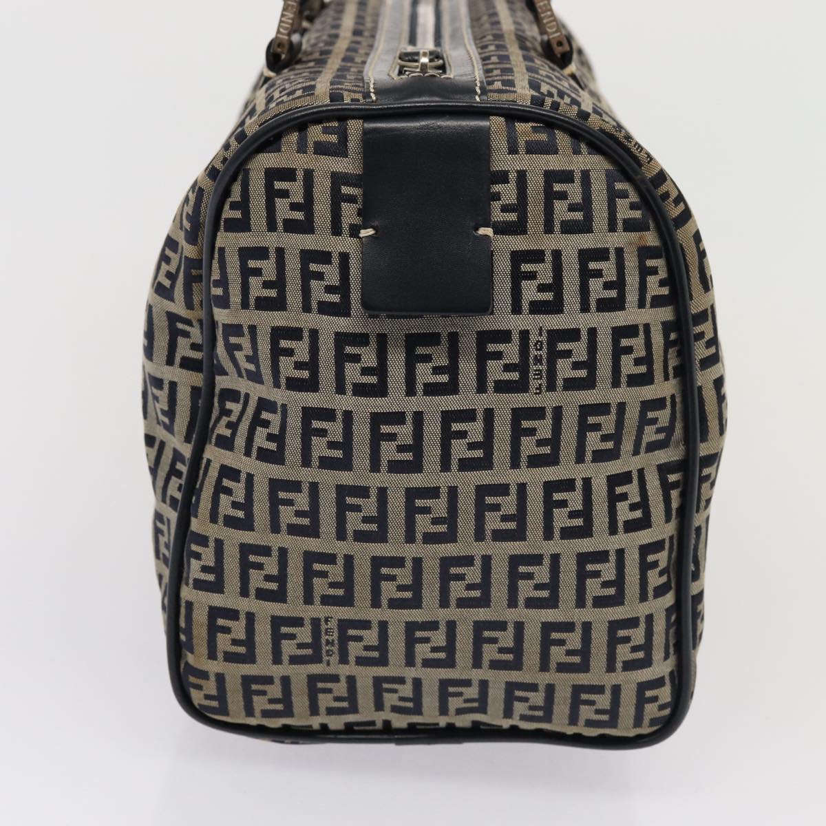 FENDI Zucchino Canvas Hand Bag Navyyk13932