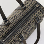 FENDI Zucchino Canvas Hand Bag Navyyk13932