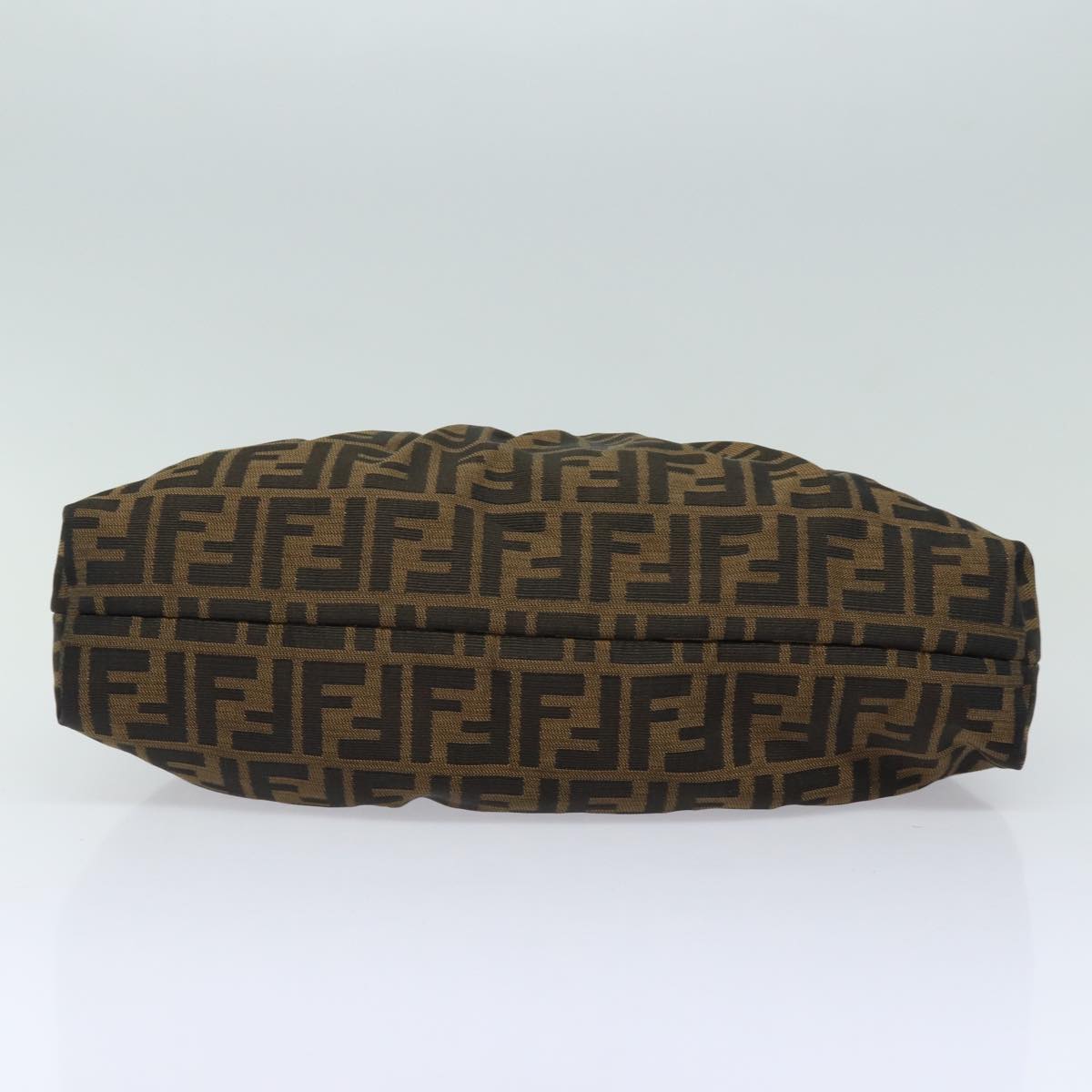 FENDI Zucca Canvas Shoulder Bag Brown Blackyk13964