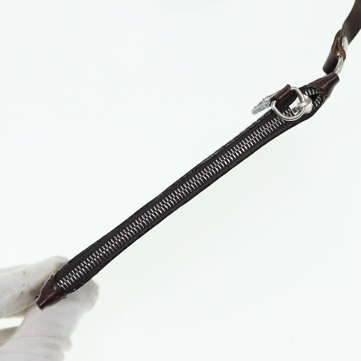 FENDI Zucca Canvas Tote Bag Wool Brown Black Silveryk14162