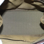 FENDI Zucca Canvas Hand Bag Brown Black goldyk14322