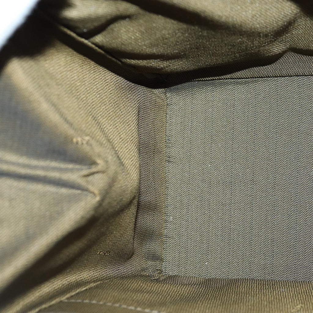 FENDI Zucca Canvas Hand Bag Brown Black goldyk14322