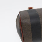 FENDI Pecan Canvas Mini Hand Bag Brown Black goldyk14400
