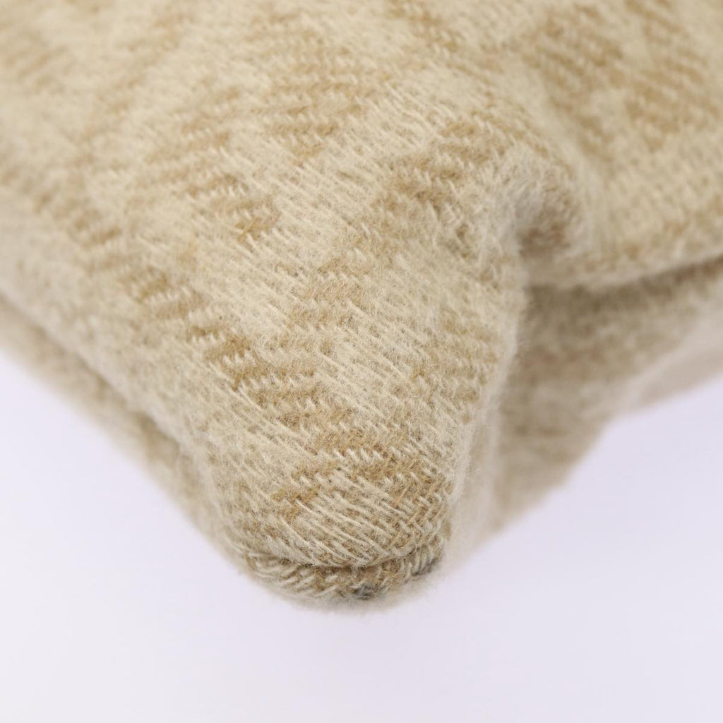 FENDI Zucca Canvas Tote Bag Wool Beige Silveryk14409