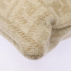 FENDI Zucca Canvas Tote Bag Wool Beige Silveryk14409