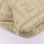 FENDI Zucca Canvas Tote Bag Wool Beige Silveryk14409