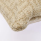 FENDI Zucca Canvas Tote Bag Wool Beige Silveryk14409