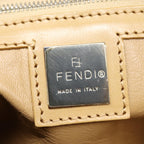 FENDI Zucca Canvas Tote Bag Wool Beige Silveryk14409