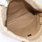 FENDI Zucca Canvas Tote Bag Wool Beige Silveryk14409