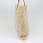FENDI Zucca Canvas Tote Bag Wool Beige Silveryk14409