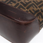 FENDI Zucca Canvas Tote Bag Brown Blackyk14553