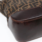 FENDI Zucca Canvas Tote Bag Brown Blackyk14553