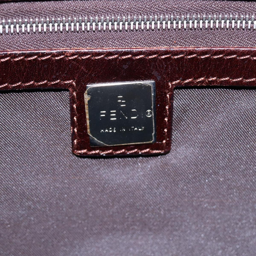 FENDI Zucca Canvas Tote Bag Brown Blackyk14553