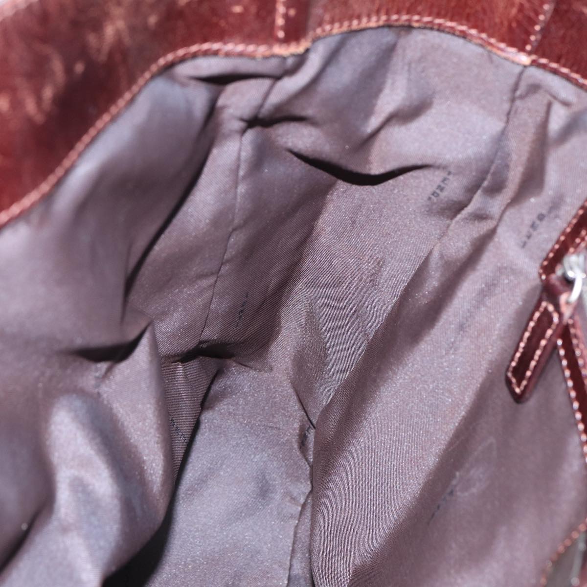 FENDI Zucca Canvas Tote Bag Brown Blackyk14553