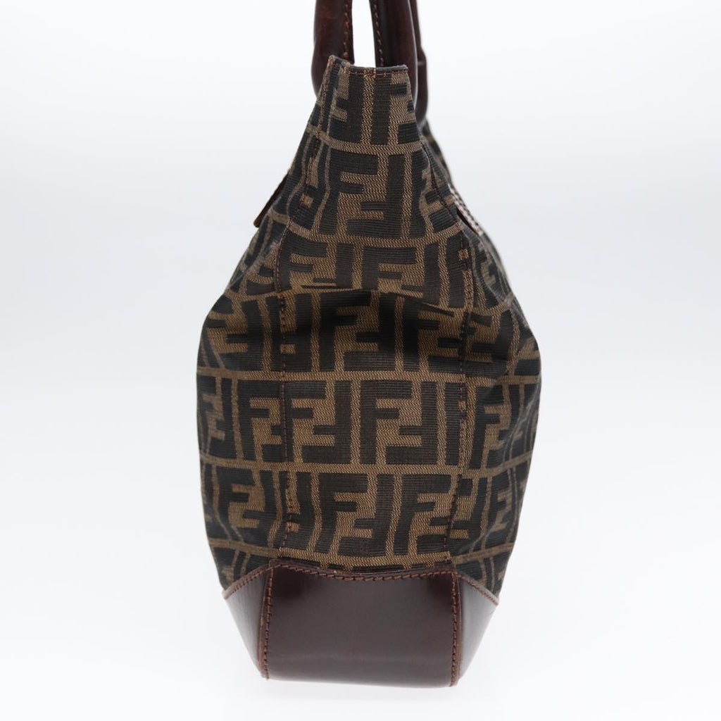 FENDI Zucca Canvas Tote Bag Brown Blackyk14553