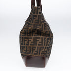 FENDI Zucca Canvas Tote Bag Brown Blackyk14553