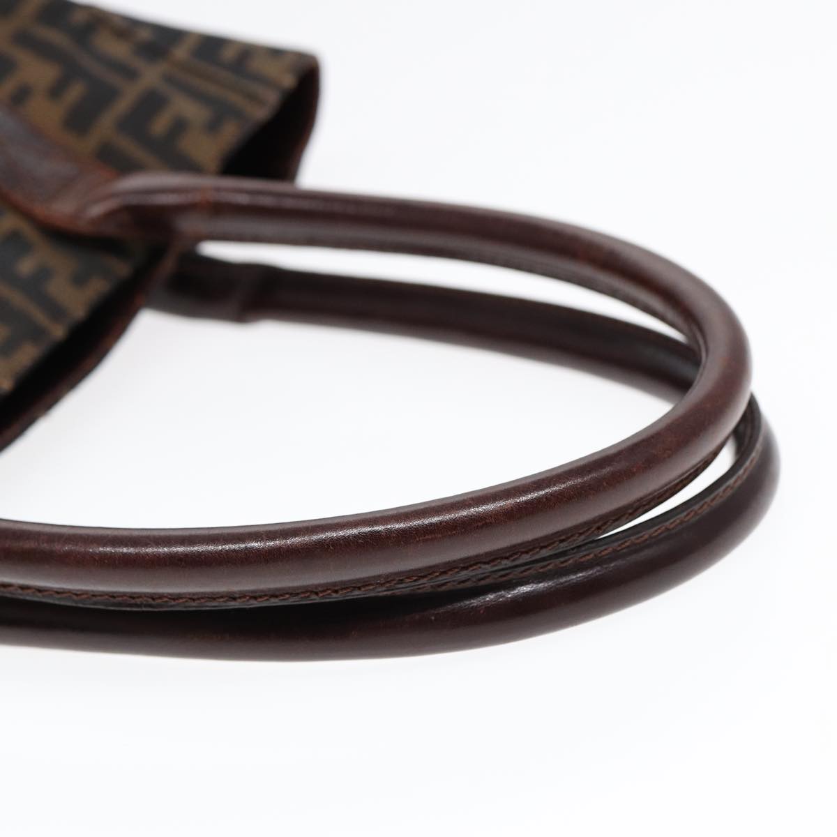 FENDI Zucca Canvas Tote Bag Brown Blackyk14553