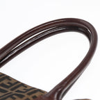 FENDI Zucca Canvas Tote Bag Brown Blackyk14553