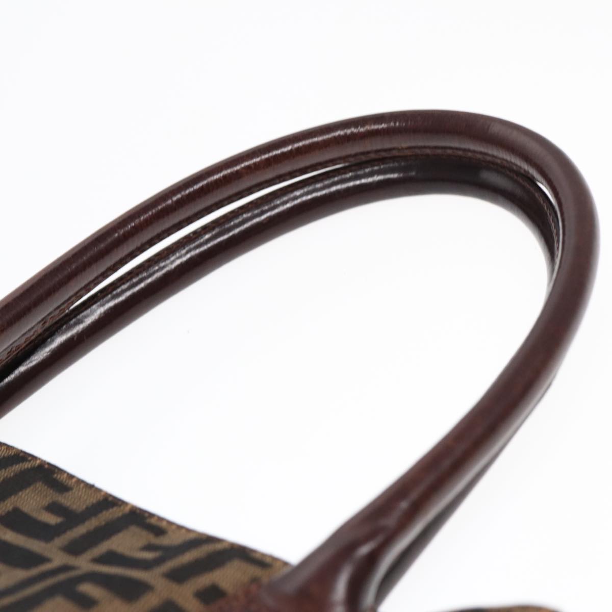 FENDI Zucca Canvas Tote Bag Brown Blackyk14553