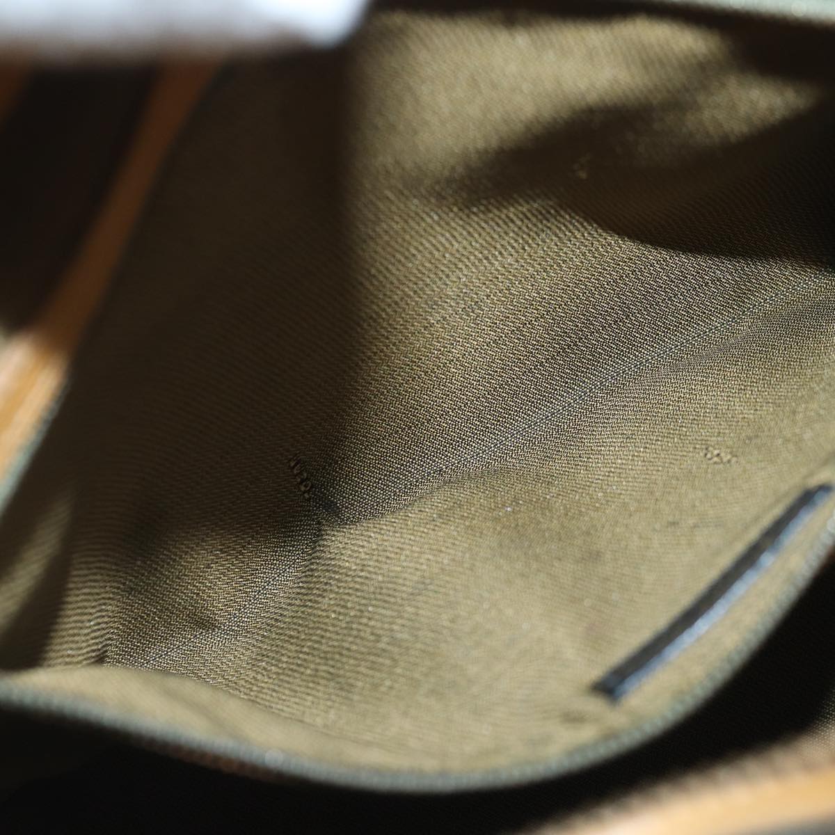FENDI Zucca Canvas Shoulder Bag Gold Black Brownyk14581
